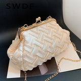 Weave Shell Bags Tote PU Leather Crossbody Bags for Women
