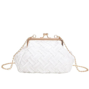 Weave Shell Bags Tote PU Leather Crossbody Bags for Women