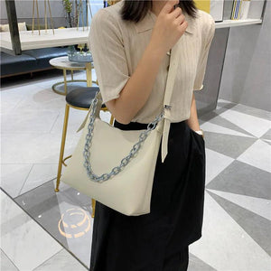 Chain Women Shoulder Bags Large Capacity Ladies Handbags Armpit Bag Totes