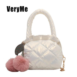 Women's Embroidered Chain Crossbody Tote Shoulder Bag