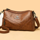 Soft Leather Crossbody Bag for Women with Large Capacity