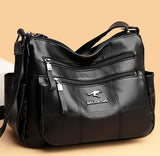 Multi-pocket Leather Crossbody Bags For Women Handbags Purses Lady Bag