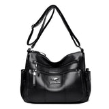 Multi-pocket Leather Crossbody Bags For Women Handbags Purses Lady Bag