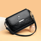 Leather Shoulder Bag for Women Crossbody Handbag Purse Sac A Dos