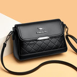 Leather Shoulder Bag for Women Crossbody Handbag Purse Sac A Dos