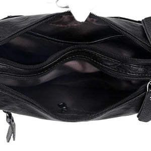 Women's Leather Shoulder Crossbody Bags Large Capacity Messenger Bag