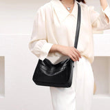 Women's Leather Shoulder Crossbody Bags Large Capacity Messenger Bag