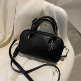 Solid PU Shoulder Bag Portable Small Square Bag