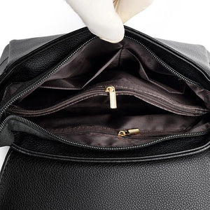 Leaves Pattern Women Shoulder Bags PU Leather Purses and Handbags