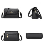 Leaves Pattern Women Shoulder Bags PU Leather Purses and Handbags