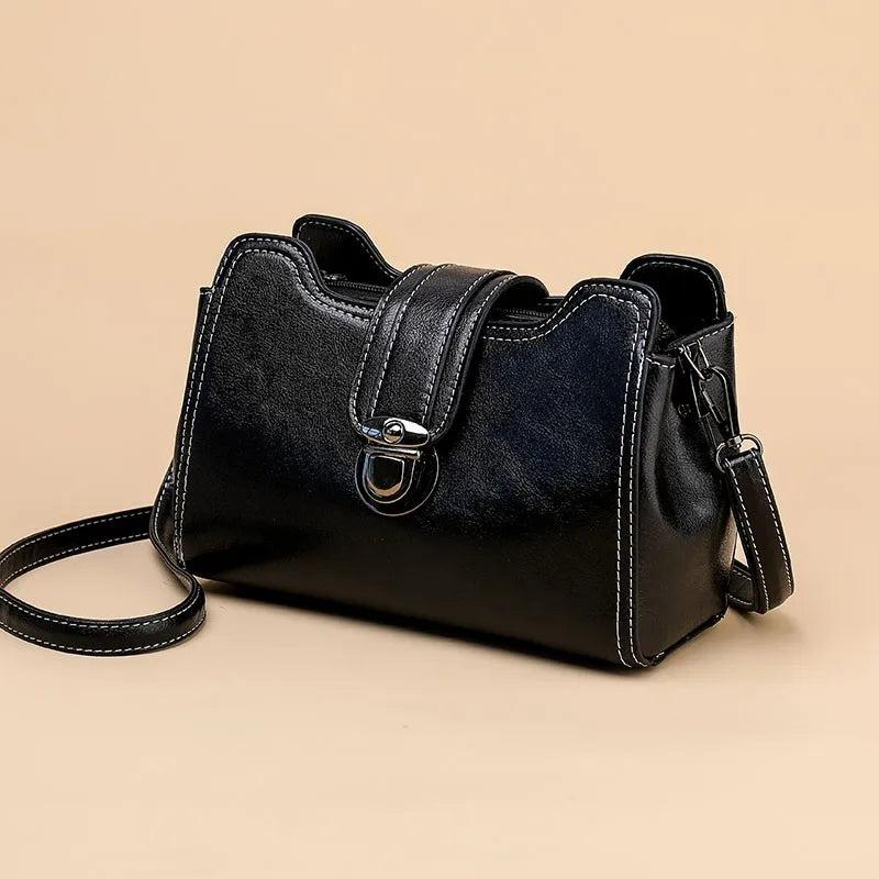 Vintage Solid Flap Shoulder Bag Women Crossbody Bolso Mujer