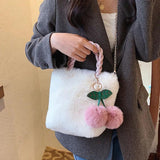 Autumn Winter Plush Bag Messenger Bag Lovely Handbag