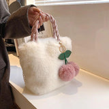 Autumn Winter Plush Bag Messenger Bag Lovely Handbag