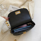 Winter Chain Crossbody Saddle Bag for Women