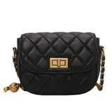Winter Chain Crossbody Saddle Bag for Women