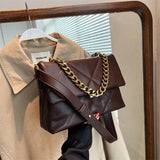 Vintage Chains Envelope Shoulder Bag Women Crossbody Bag