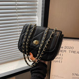 Women Shoulder Bags Chains Purses Soft PU Leather Crossbody Bag Sac A Main