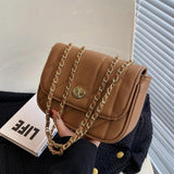 Women Shoulder Bags Chains Purses Soft PU Leather Crossbody Bag Sac A Main