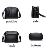 Fashionable Women Shoulder Bags Anti Theft Messenger Bag Solid High Capacity