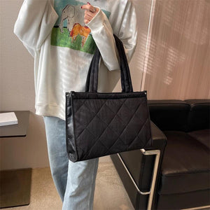 Spring Plaid Shoulder Bag for Women