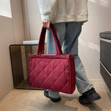Spring Plaid Shoulder Bag for Women