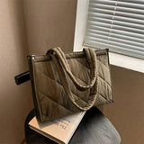 Spring Plaid Shoulder Bag for Women