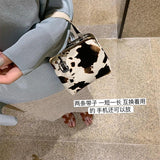 Cow Pattern Crossbody Shoulder Messenger Purse