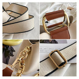 Vintage Chain Shoulder Bag PU Leather Crossbody Tote Bag