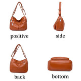 High Purse PU Leather Handbags Women Shoulder Bags
