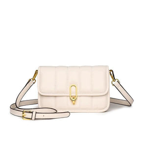 Cowhide Wide Strap Shoulder Bags for Women Chain Messenger Crossbody Bags