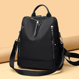 Women's Solid Backpack for Travel and Outdoor Activities