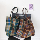 Women's Large Capacity Vintage Handbag Shoulder Tote Daily Bag