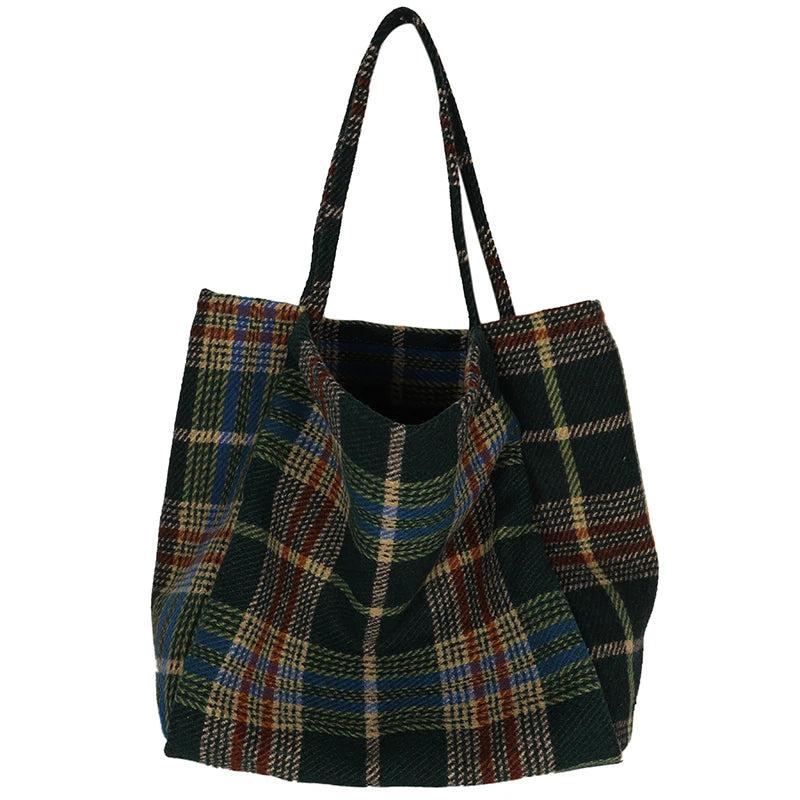 Women's Large Capacity Vintage Handbag Shoulder Tote Daily Bag