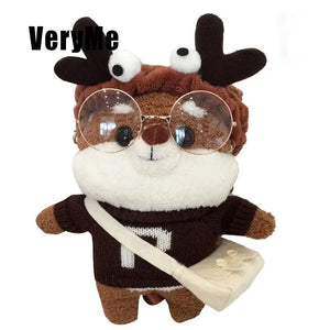 Plush Woven Tote Bag Bear Girl Messenger Bag Ladies Shoulder Bag