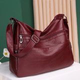 Soft Women Messenger Bags Totes Crossbody Bags High capacity Solid Shoulder Bags