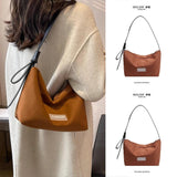 Canvas Letter Printing Women's One-Shoulder Handbag