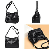 Women Large Capacity Shoulder Crossbody Bags High Leather Sac