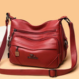 Women Large Capacity Shoulder Crossbody Bags High Leather Sac