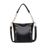 Leather Crossbody Bag Bucket Chains Shoulder Bag Purses Handbags Small Handbag