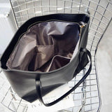 Solid Minimalist Tote Bag for Women E287