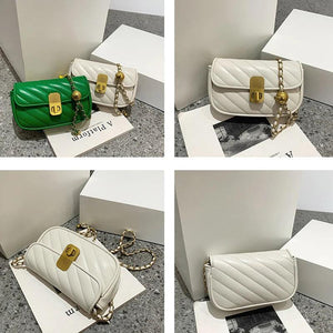 Small Crossbody Bag Chains Strap Mini Women Shoulder Bag Sheepskin Leather Purse