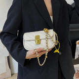 Small Crossbody Bag Chains Strap Mini Women Shoulder Bag Sheepskin Leather Purse