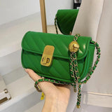 Small Crossbody Bag Chains Strap Mini Women Shoulder Bag Sheepskin Leather Purse