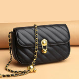 Women Leather Handbags High Shoulder Bag Mini Bags Summer Chains