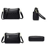 Diamond Lattice Crossbody Bag Leather Purses and Handbags