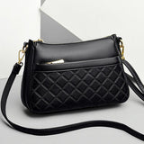 Diamond Lattice Crossbody Bag Leather Purses and Handbags