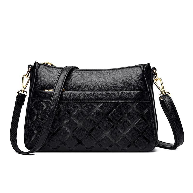 Diamond Lattice Crossbody Bag Leather Purses and Handbags
