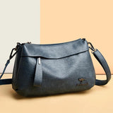 Leather Messenger Bag Crossbody Shoulder Purse for Women