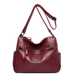 Classic Leather Crossbody Bag Female Messenger Bags Small Size Purse