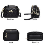 Rhombus Women's Bag Small Shoulder Messenger Round Bag